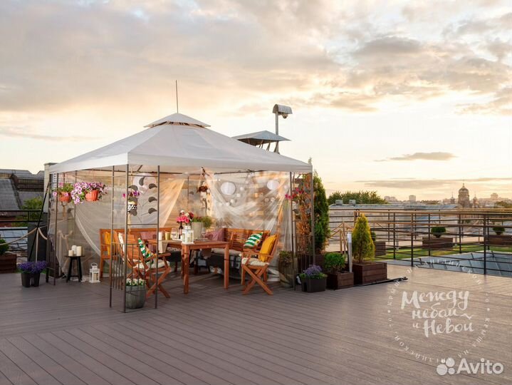 Аренда крыши для мероприятий (Английская наб.)