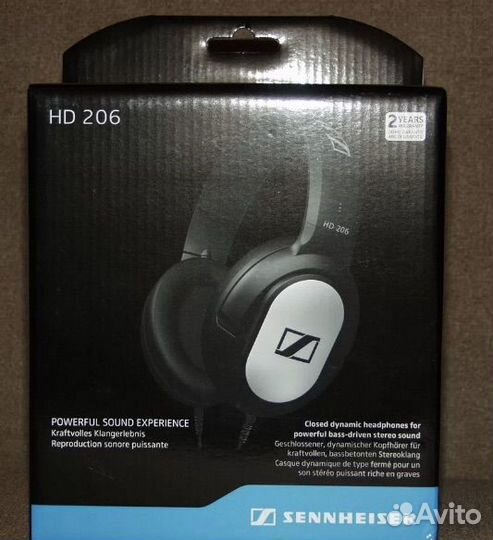 Новые наушники sennheiser hd206