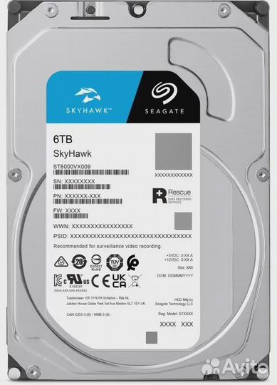 Жёсткий диск (HDD) Seagate ST6000VX009