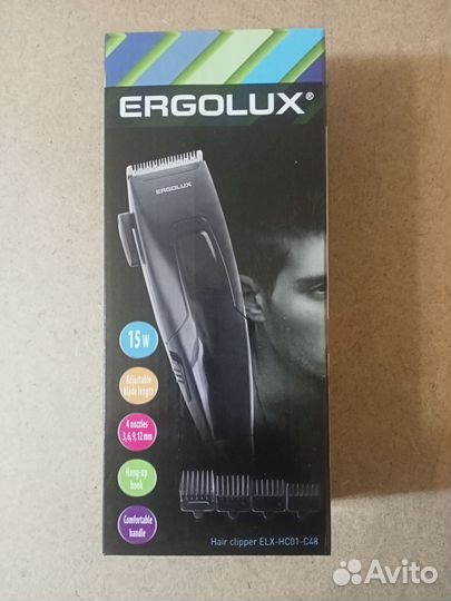 Машинка для стрижки волос Ergolux (Новая)