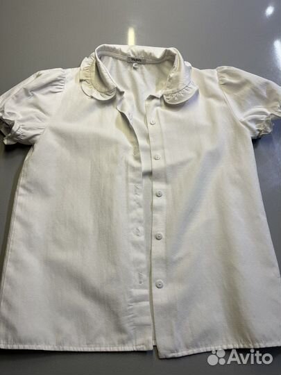 Блузка белая школьная для девочки