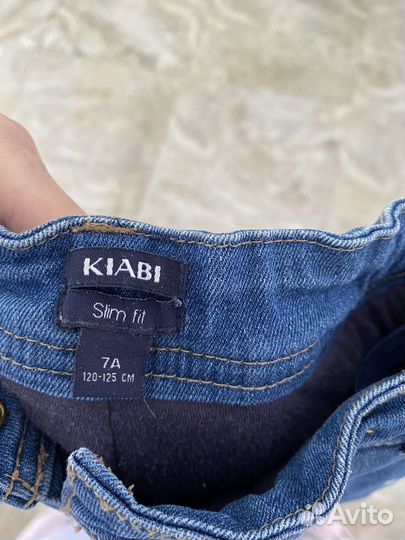 Джинсы для девочки утеплённые