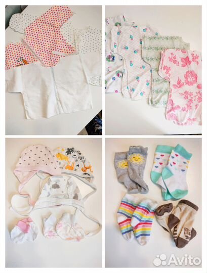 Вещи на девочку пакетом. Размер 56-68