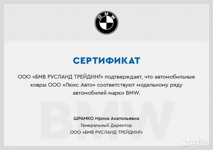 3D Коврики BMW 5 G30 Экокожа Салон Багажник