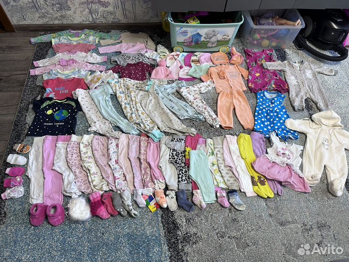 Детские вещи с 0 до года
