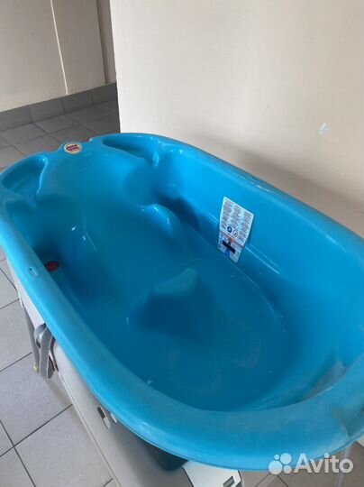 Ванночка для купания с подставкой ok baby