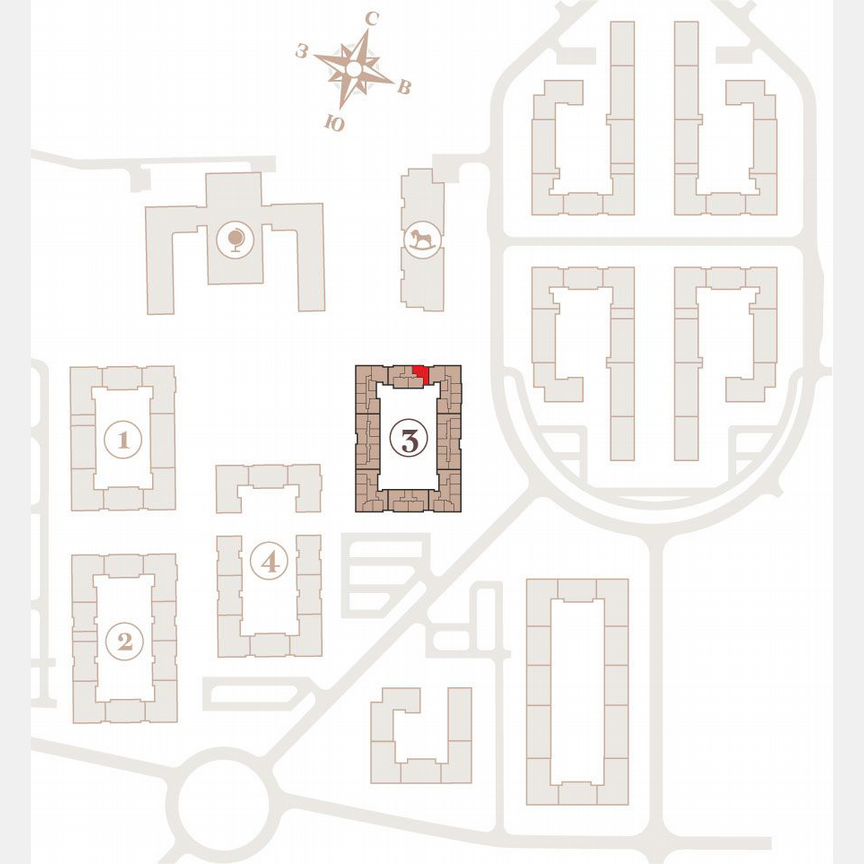 3-к. квартира, 75,4 м², 3/4 эт.