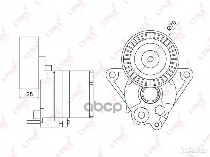 PT-3021 натяжитель ремня в сборе MB Sprinter O