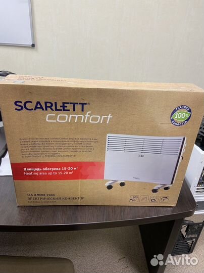 Электрический конвектор обогреватель scarlet 1кВт