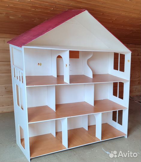Большой кукольный домик деревянный