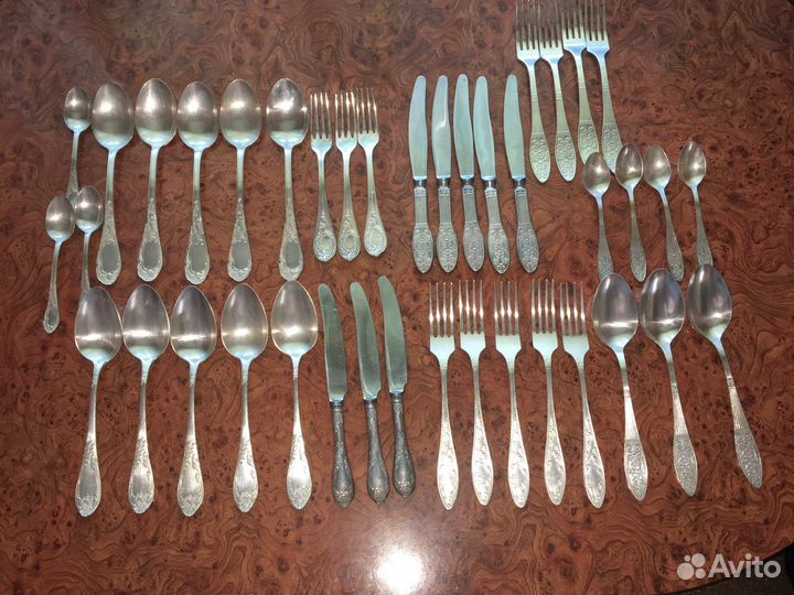 Мельхиоровые столовые приборы СССР