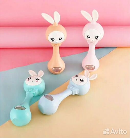 Погремушка-грызунок Зайка