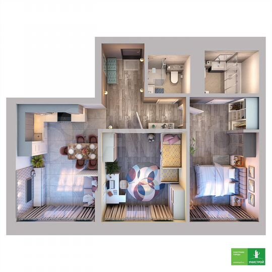 2-к. квартира, 70,6 м², 18/27 эт.