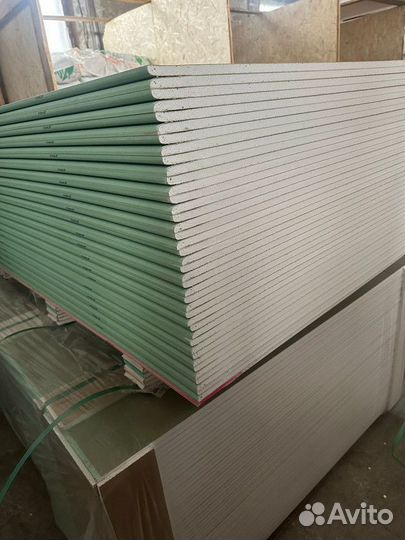 Гипсокартон влагостойкий 12,5мм