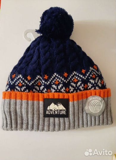 Шапка для мальчика новая 50-52