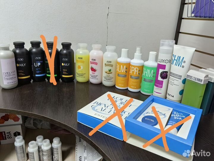 Шампуни, бальзамы для волос, воски для депиляции