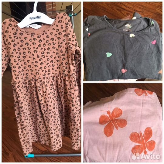 Вещи пакетом 110-116 zara, hm, cool club, lupilu