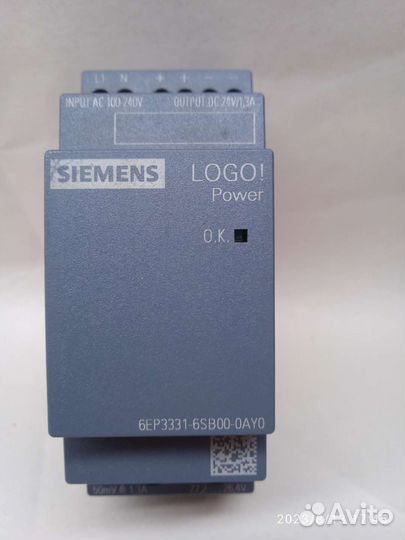 Блок питания Siemens logo 24v, 1.3 A