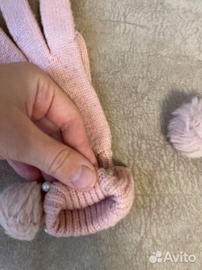 Шапка и перчатки детские