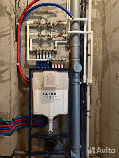 Монтаж систем отопления и водоснабжения