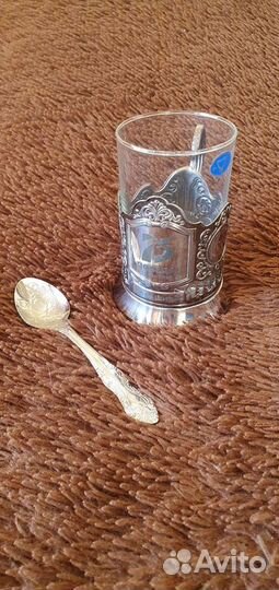 Стакан с подстаканником 75 лет Победы