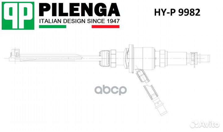 Цилиндр сцепления главный HYP9982 pilenga