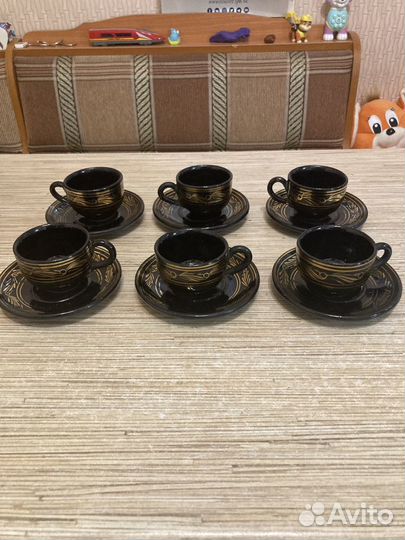 Сервиз кофейный синий кобальт