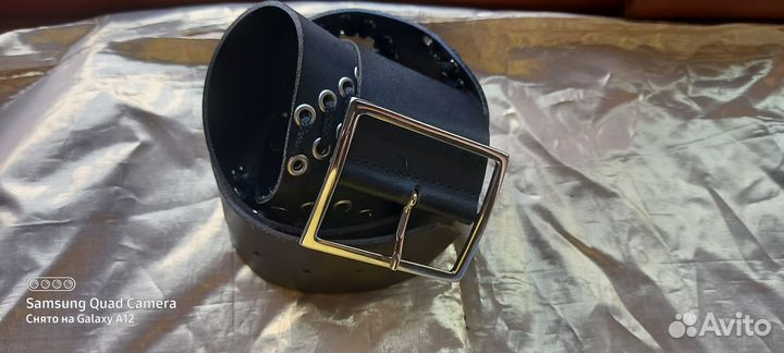 Ремень кожаный широкий Germano Zama Италия