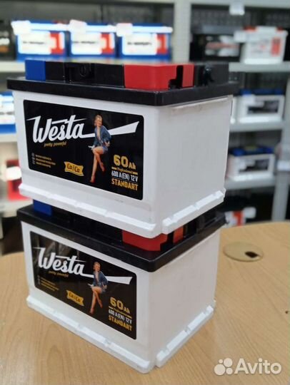 Акб Westa black 60ah низкая обратная полярность