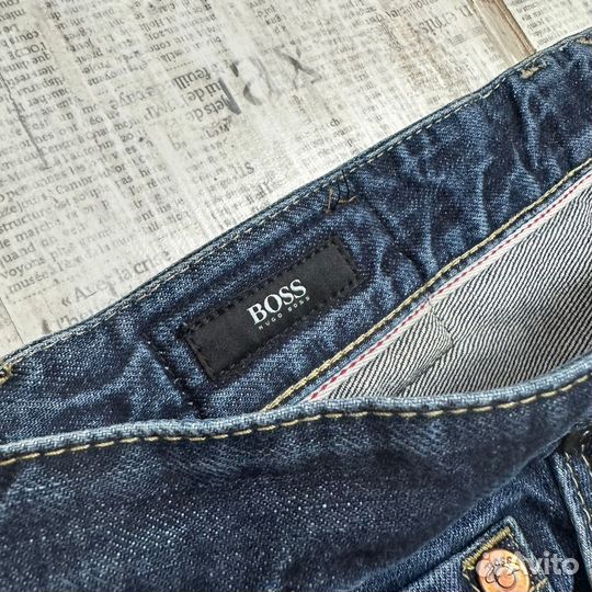 Мужские джинсы Boss selvage denim / Босс Селвидж Д