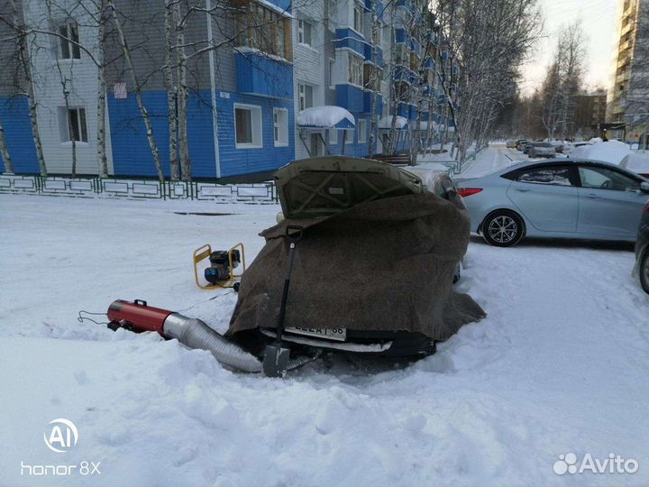 Тёплый запуск, отогрев авто 24ч круглосуточно