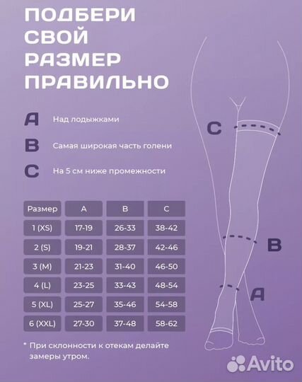 Компрессионные чулки 2 класс