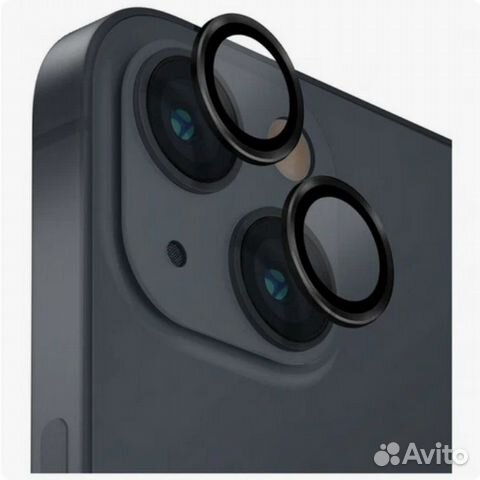 Защитное стекло камеры iPhone 14 / 14 Plus черный