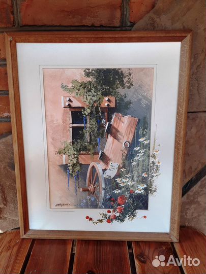 Старый интерьерный пейзаж 