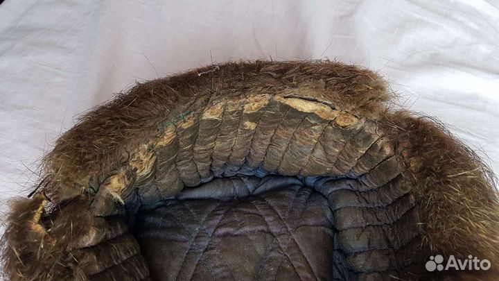 Шапка меховая мужская из меха ондатры, б/у