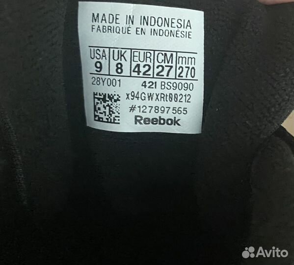 Кеды Reebok (оригинал)