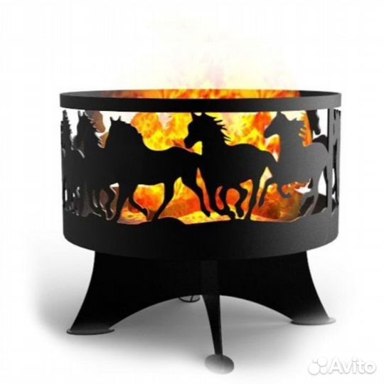 Костровая чаша черная 70см