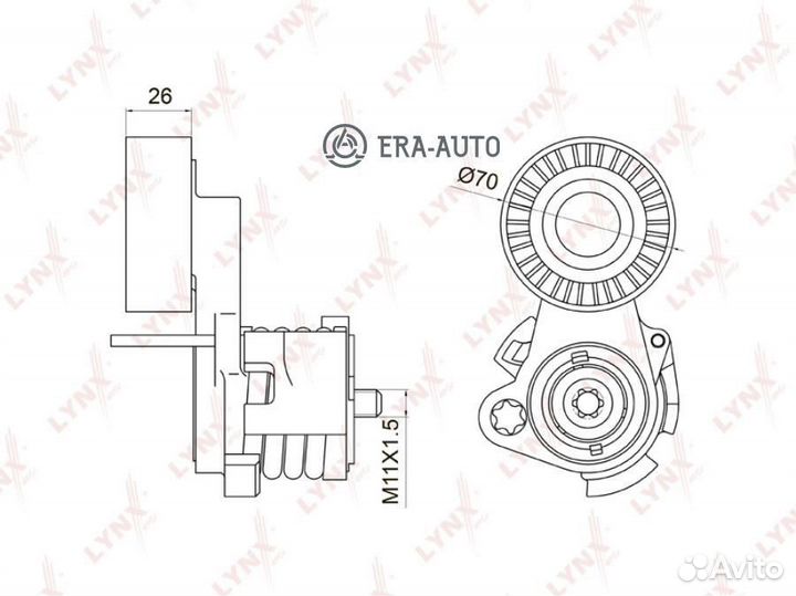 Lynxauto PT-3009 / BMW 1(E81-88) 3.0 05-12 / 3(E90-3) 2.5-3.0 05-11 / 5(E60/1) 2.5-3.0 05-09 / 6(E63
