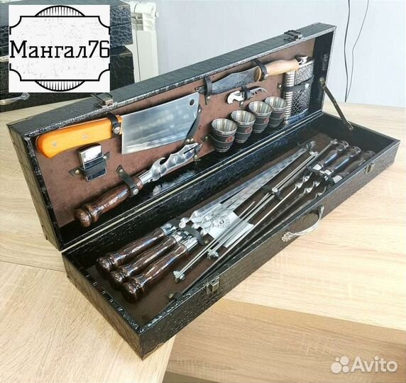 Подарочный Набор шампура с ножом для мужчин