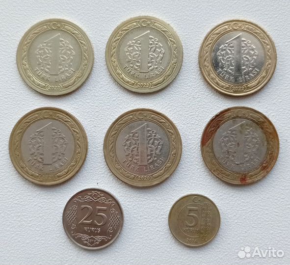 Турецкие лиры монеты