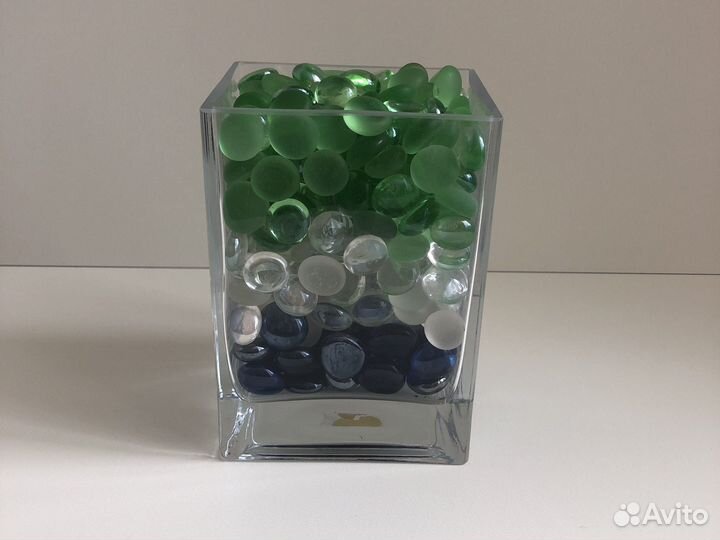 Стеклянные камни капли Марблс IKEA