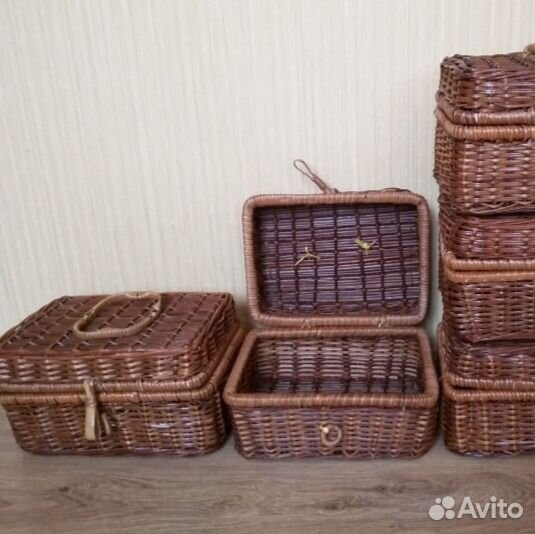 Сундук Нов плетеный чемодан короб Эко