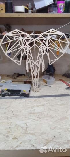 Слон африканский панно