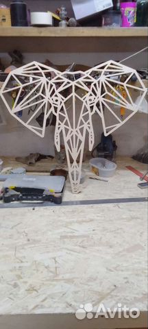 Слон африканский панно