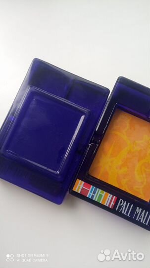 Пепельница цветное стекло