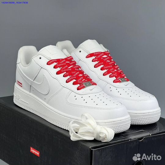 Кроссовки Nike Air Force 1 Low & Supreme (Арт.85880)