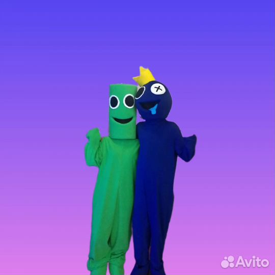 Роблокс Майнкрафт Радужные ростовая кукла аренда