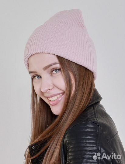 Шапка женская розовая новая