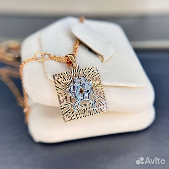 Золотая подвеска женская близнецы 585 золото