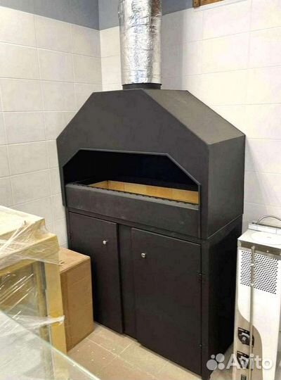 Мангал с огнеупорным кирпичом